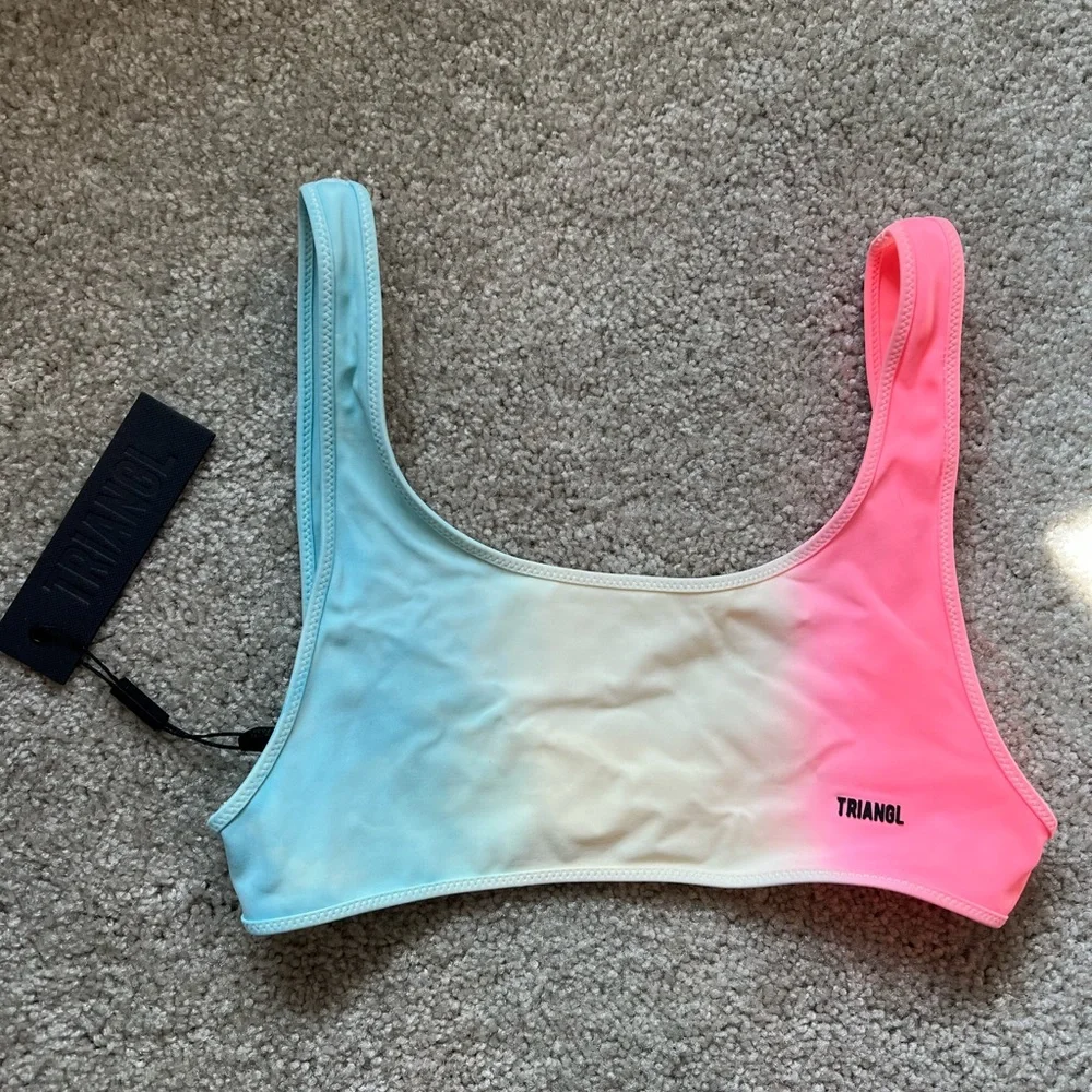 Triangl Swimwear Gradient Pink and Blue Bikini (S in Top/L bottom)
